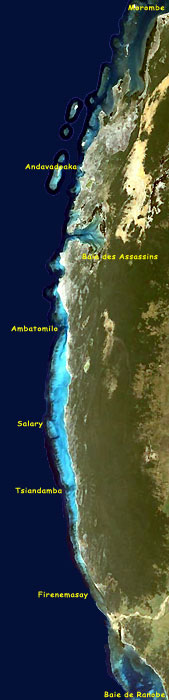 The Madagascar south-western coastline