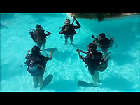 First immersion in swimming pool
